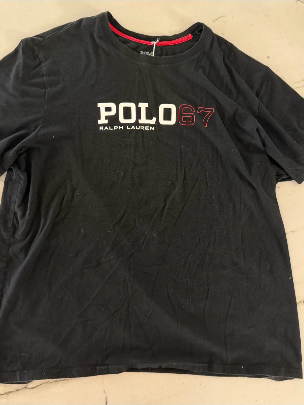 Polo Ralph Lauren Men’s Classic Fit Graphic RL 67 Pony T-Shirt Tee Black XL